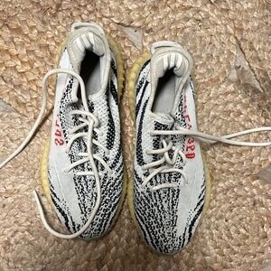 Yeezy Boost 350 V2 Zebra — White, Black & Red Accent